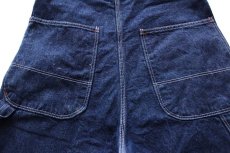 画像6: 90s USA製 Dickiesディッキーズ ペンキ飛び デニム オーバーオール w32 L32 (6)