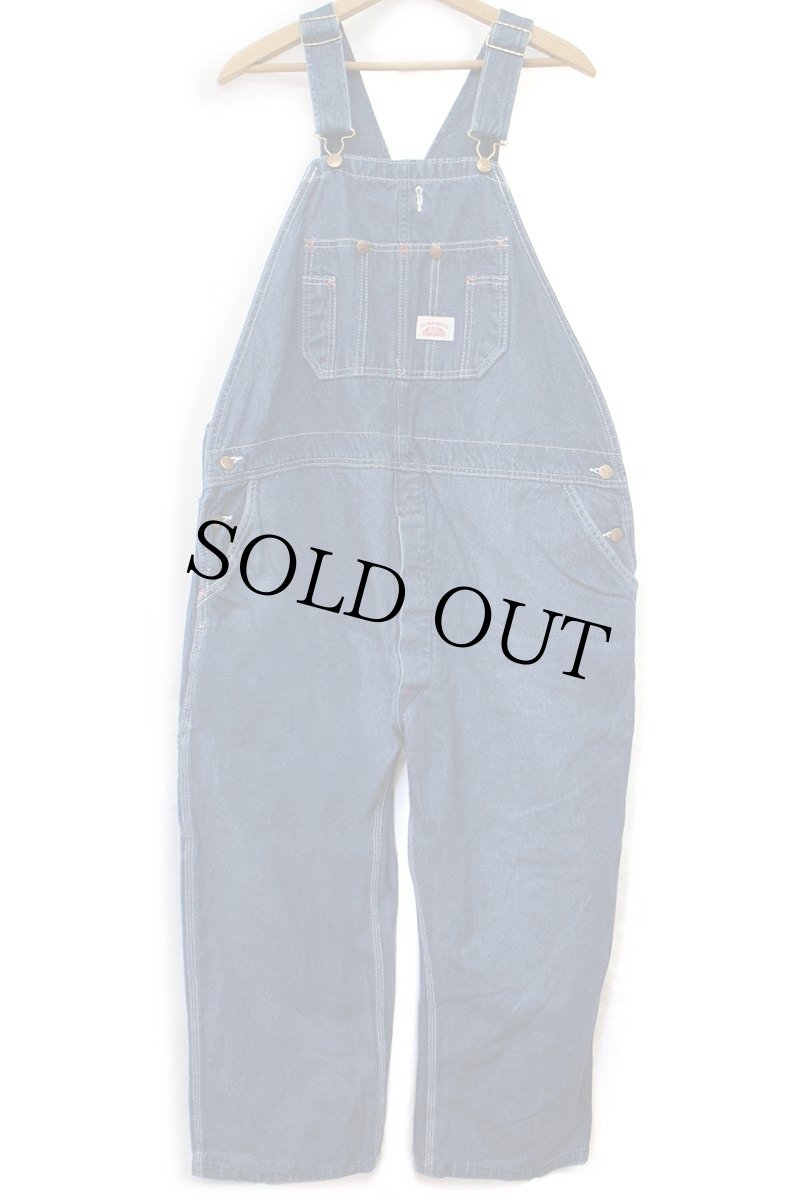 画像2: USA製 ROUND HOUSEラウンドハウス デニム オーバーオール W46★特大 (2)