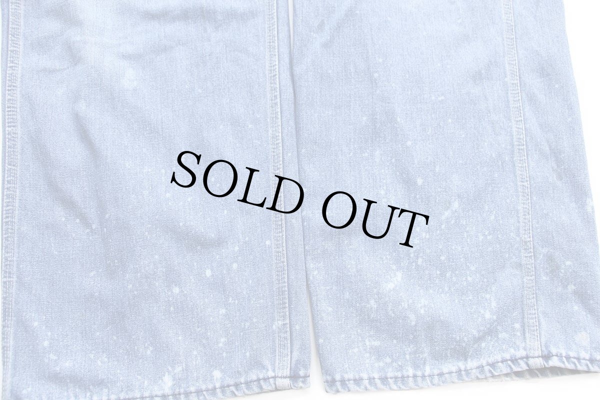 画像9: 70s JCPenney BIGMACビッグマック ペンキ&ブリーチ飛び インディゴ デニム オーバーオール W36 (9)