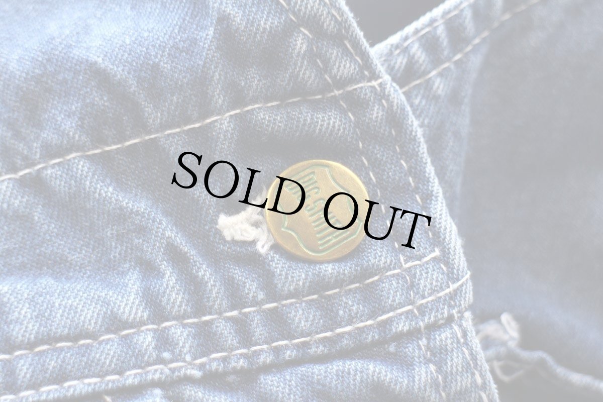 画像7: 80s USA製 BIG SMITHビッグスミス デニム オーバーオール W42 (7)