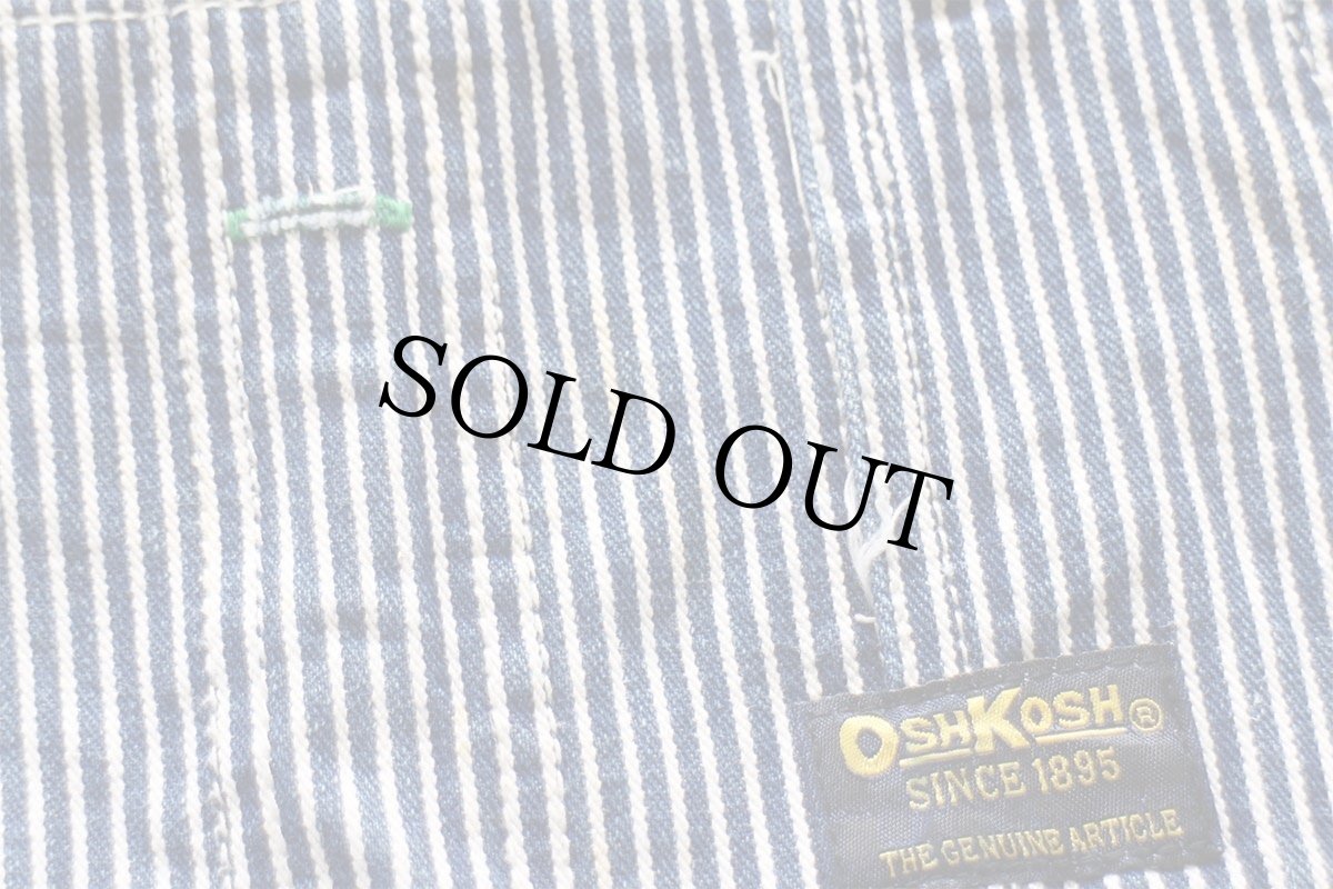 画像7: 00s OSHKOSH B'GOSH ヒッコリー ストライプ オーバーオール w46★特大 (7)