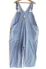 画像3: 90s JCPenney BIGMACビッグマック パッチ付き ダメージ ヒッコリー ストライプ オーバーオール w46★特大 (3)