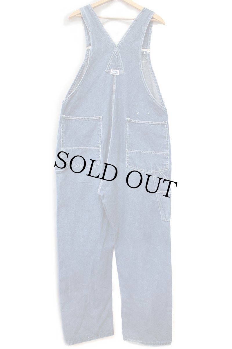 画像3: 80s USA製 BIG SMITHビッグスミス デニム オーバーオール W42 (3)