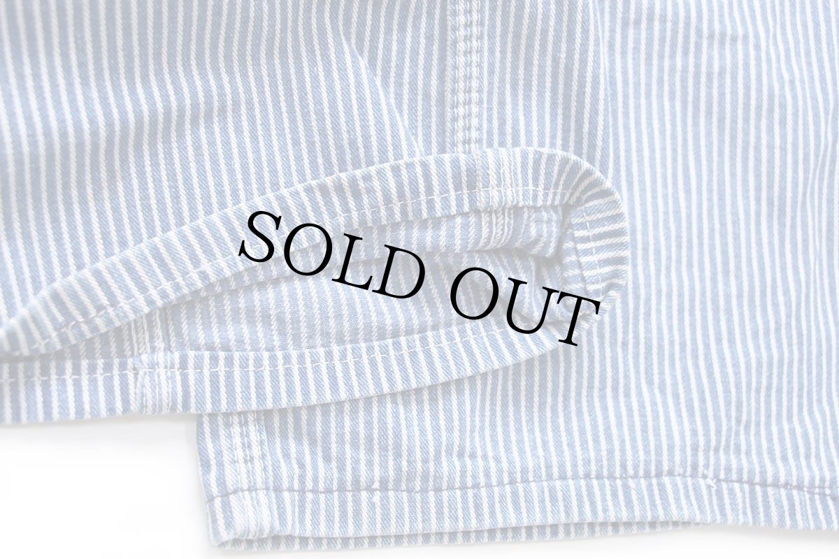 画像9: 80s USA製 BIG SMITHビッグスミス ヒッコリー ストライプ オーバーオール w35 (9)