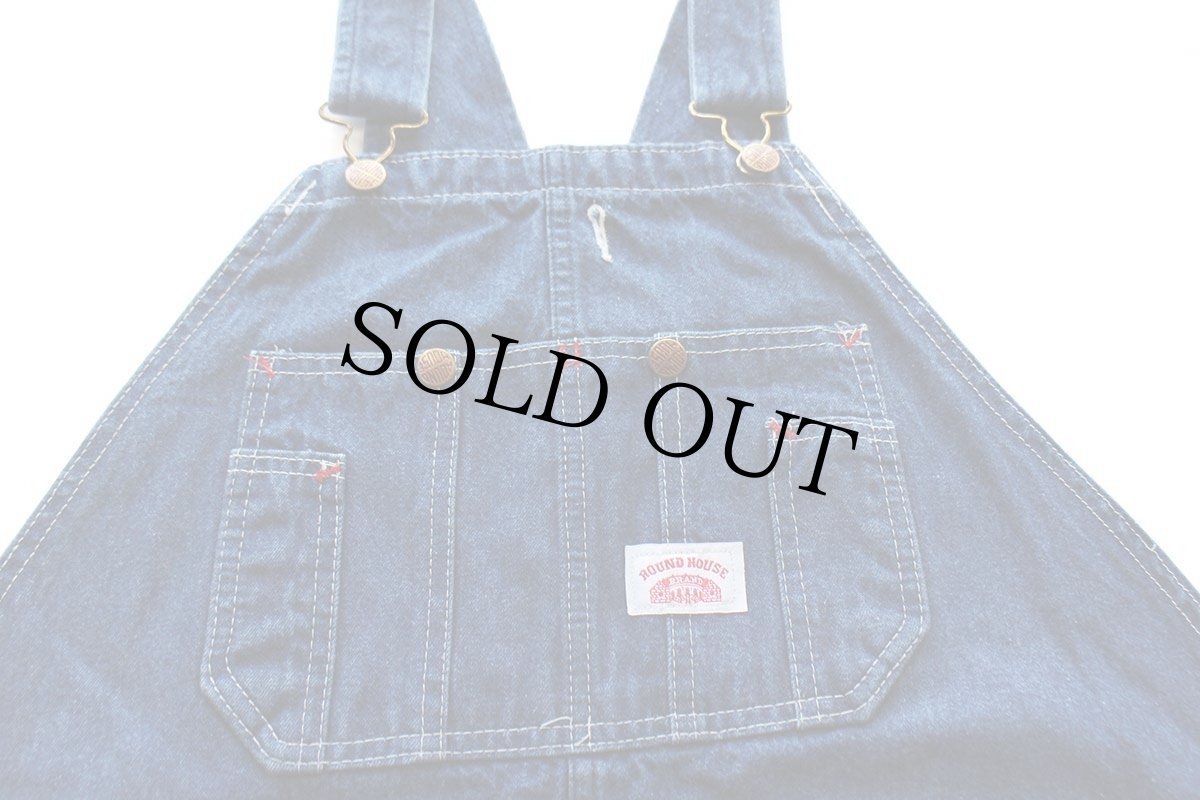 画像4: USA製 ROUND HOUSEラウンドハウス デニム オーバーオール W46★特大 (4)
