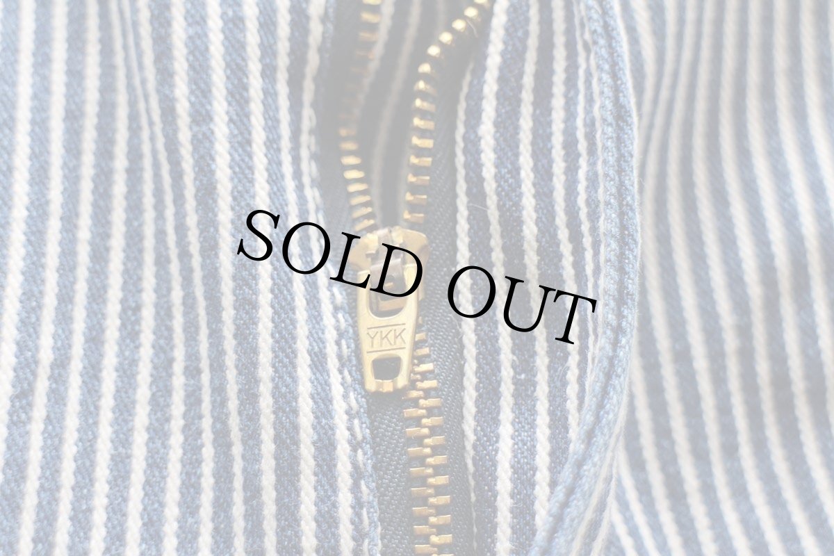 画像8: 00s OSHKOSH B'GOSH ヒッコリー ストライプ オーバーオール w46★特大 (8)