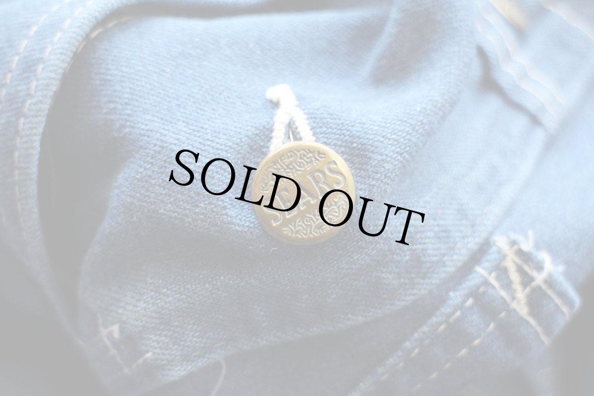 画像7: 80s USA製 Sears デニム オーバーオール W36 L32 (7)