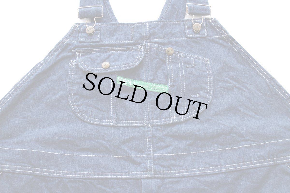 画像4: 00s メキシコ製 KEY Imperial デニム オーバーオール W52 L30★超特大 (4)