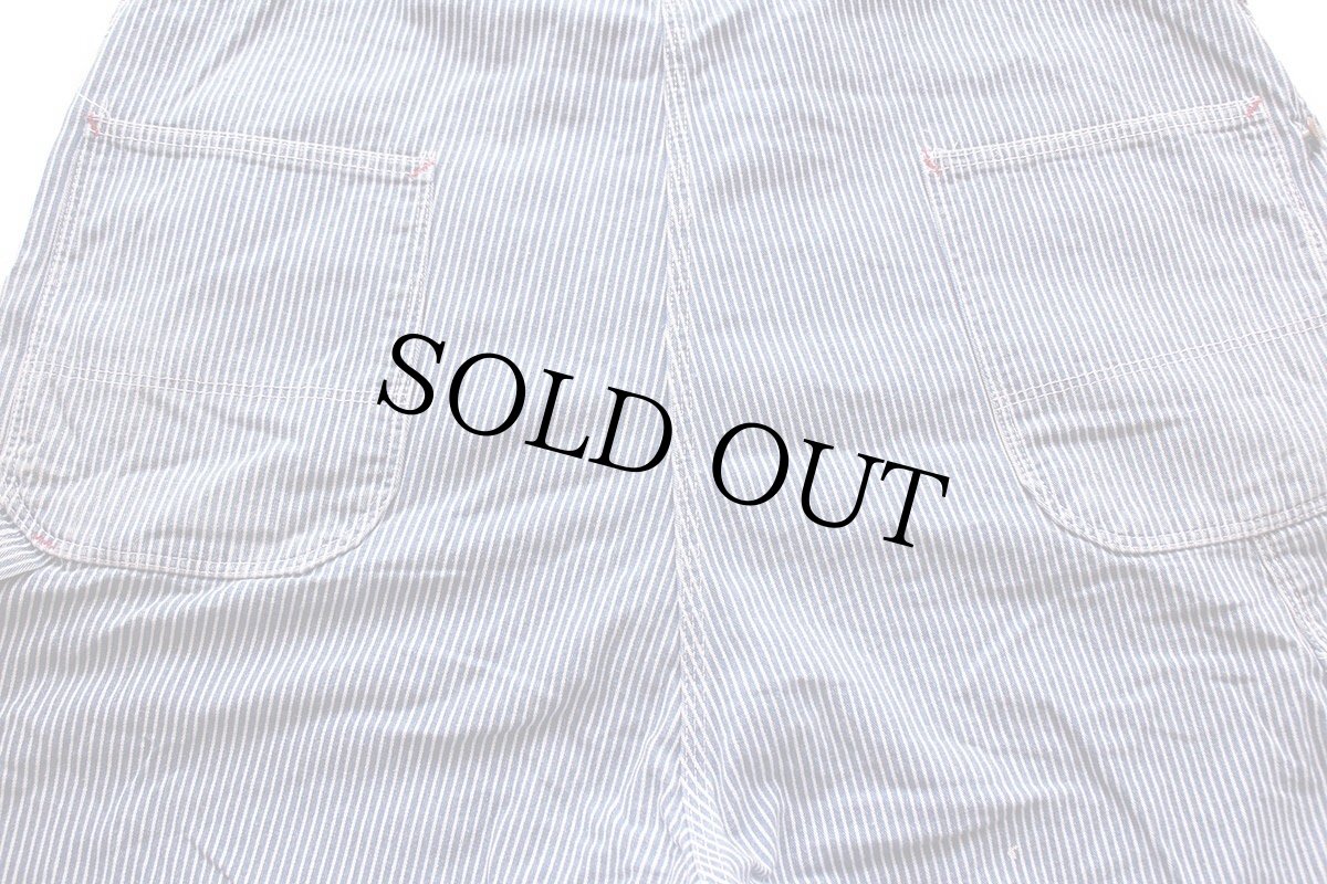 画像6: 90s JCPenney BIGMACビッグマック パッチ付き ダメージ ヒッコリー ストライプ オーバーオール W46★特大 (6)