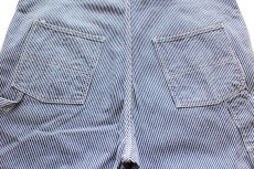 画像6: 00s OSHKOSH B'GOSH ヒッコリー ストライプ オーバーオール w46★特大 (6)