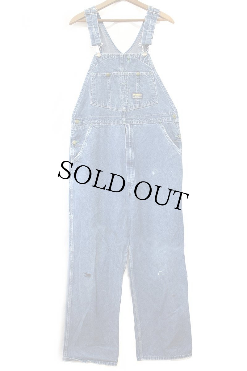 画像2: 80s USA製 OSHKOSH B'GOSH ペンキ飛び デニム オーバーオール w38 (2)