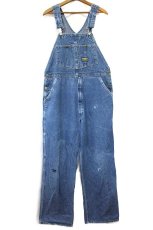 画像2: 80s USA製 OSHKOSH B'GOSH ペンキ飛び デニム オーバーオール w38 (2)