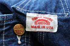 画像5: USA製 ROUND HOUSEラウンドハウス デニム オーバーオール w46★特大 (5)