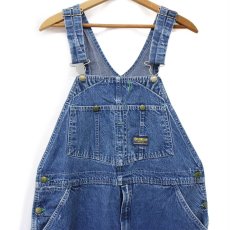 画像1: 80s USA製 OSHKOSH B'GOSH ペンキ飛び デニム オーバーオール w38 (1)