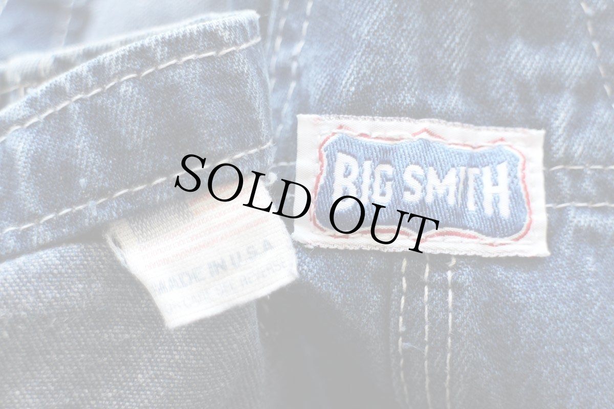 画像5: 80s USA製 BIG SMITHビッグスミス デニム オーバーオール W42 (5)