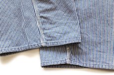 画像9: 00s OSHKOSH B'GOSH ヒッコリー ストライプ オーバーオール w46★特大 (9)