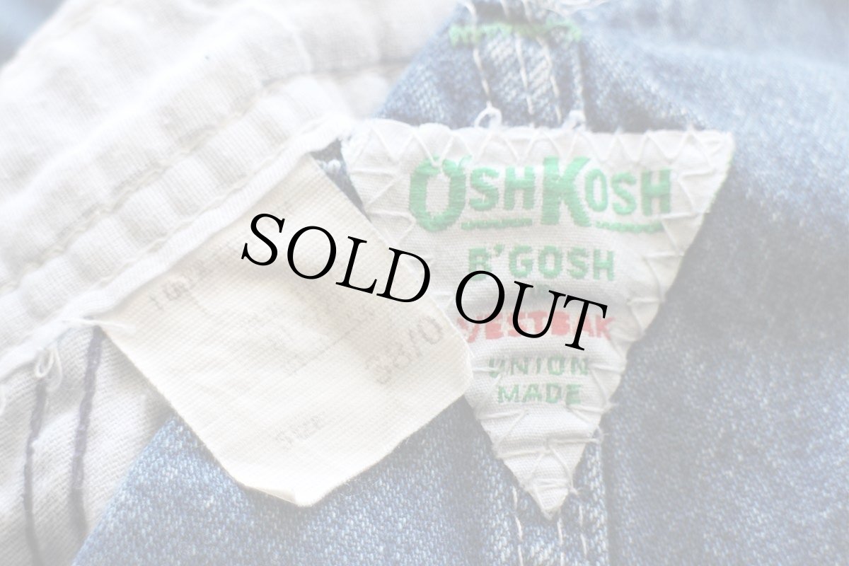 画像5: 80s USA製 OSHKOSH B'GOSH ペンキ飛び デニム オーバーオール w38 (5)