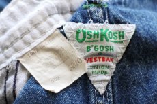 画像5: 80s USA製 OSHKOSH B'GOSH ペンキ飛び デニム オーバーオール w38 (5)