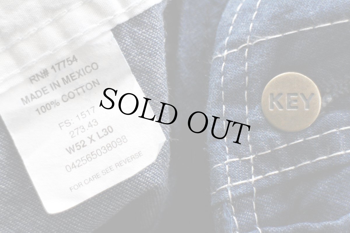 画像5: 00s メキシコ製 KEY Imperial デニム オーバーオール W52 L30★超特大 (5)