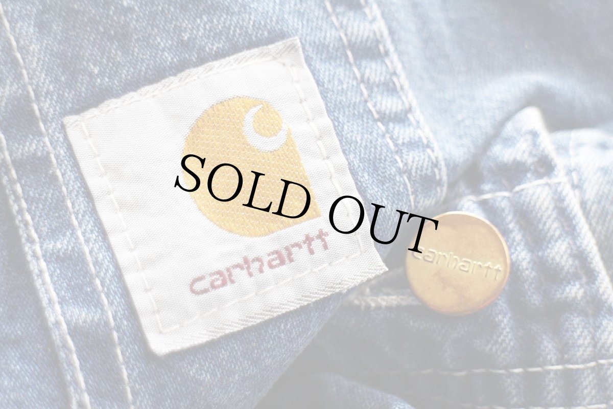 画像5: carharttカーハート デニム オーバーオール W40 (5)