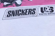 画像5: 90s STATE CUP YOUTH SOCCER サッカーボール SNICKERS スニッカーズ 両面プリント コットンTシャツ 白 M (5)