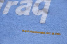 画像4: 80s USA製 No Slack For Iraq AIRBORNE Tシャツ 水色 XL (4)