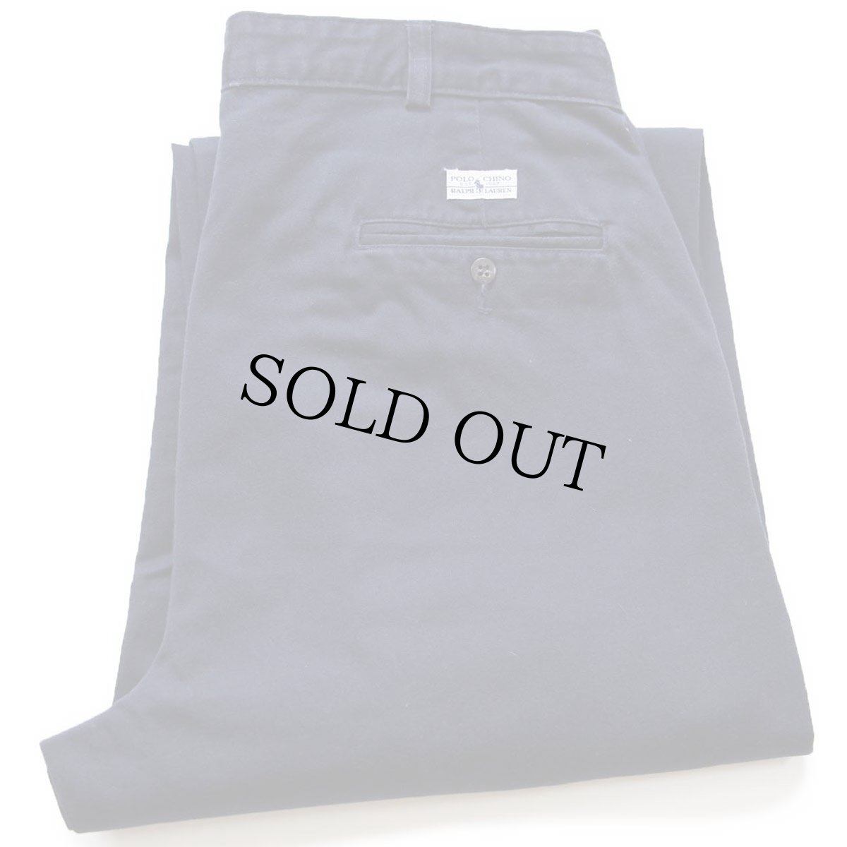 画像1: 90s メキシコ製 ポロ ラルフローレン ANDREW PANT ツータック コットン チノパン 紺 W35★313 (1)