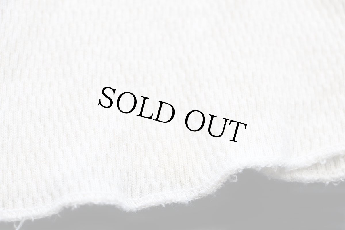 画像6: USA製 WEST COAST VAN CLUB 前V コットン サーマルシャツ ナチュラル M (6)