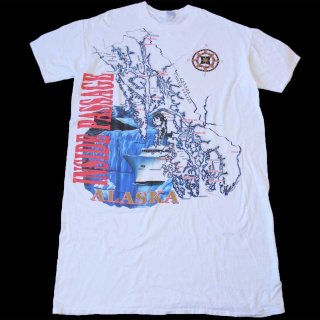80s USA製 Saurusly Speaking Partyasaurus 恐竜 ビール Vネック コットンTシャツ 白★オールド ビンテージ ワンピース オーバーサイズ 80s USA製 Saurusly Speaking Partyasaurus 恐竜 ビール Vネック