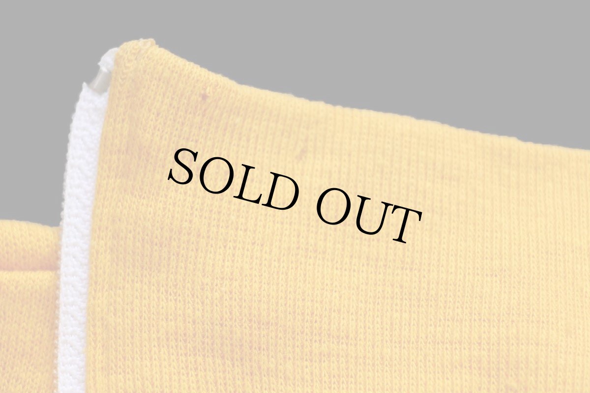 画像5: デッドストック★80s 米軍 無地 ハイネック フルジップ スウェット 濃黄 S (5)