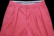 画像4: 90s メキシコ製 ポロ ラルフローレン ANDREW PANT ツータック コットン チノパン ピンク w31 L30★317 (4)