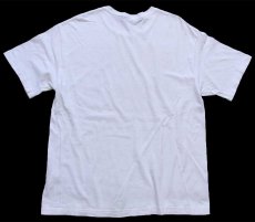 画像3: 90s USA製 HUMMINGBIRDS ハチドリ アート 染み込みプリント コットンTシャツ 白 L (3)