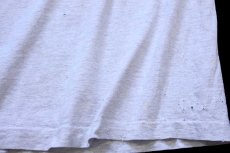 画像8: 90s USA製 ALABAMA JUNE JAM レイヤードネック&スリーブ コットンTシャツ 杢ライトグレー×黒 L (8)