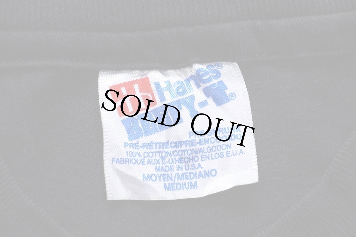 画像5: 90s USA製 Hanes FUCHSIAS & HUMMINGBIRDS フクシア ハチドリ アート コットンTシャツ 黒 M (5)