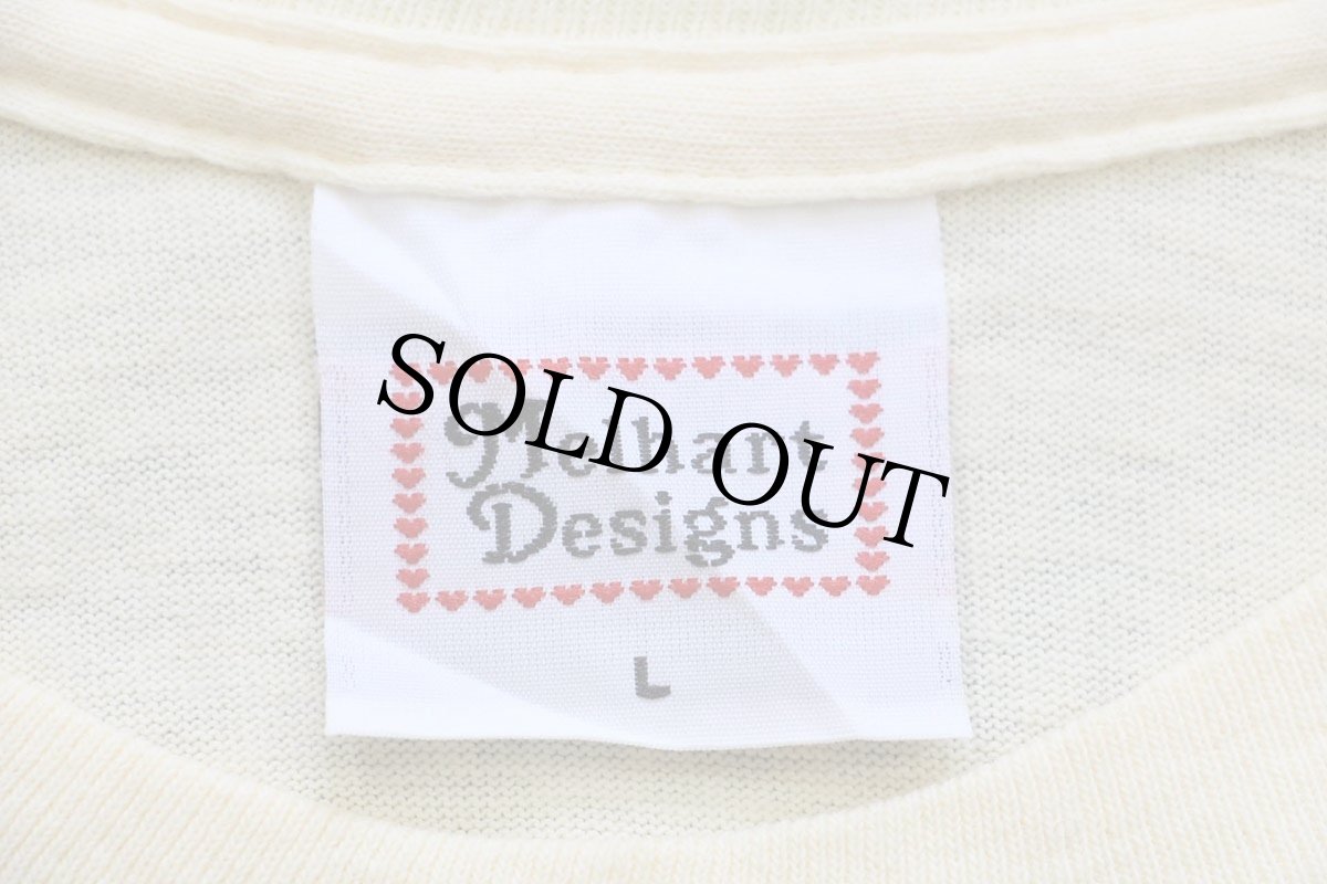 画像4: 90s USA製 MILLS FAMILY REUNION 1998 フォトプリント コットTシャツ 薄黄 L (4)