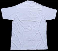 画像2: 90s USA製 CUDDLE UP WITH SOMEONE FROM SAN DIEGO USMC ロゴ ベア ぬいぐるみ Tシャツ 白 特大★ワンピース (2)