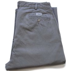 画像1: 90s ポロ ラルフローレン ANDREW PANT ツータック コットン チノパン グレー w34 L32★318 (1)