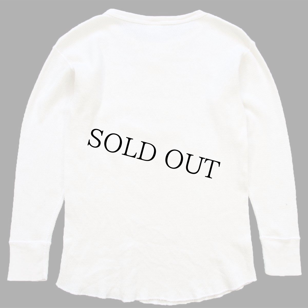 画像3: USA製 WEST COAST VAN CLUB 前V コットン サーマルシャツ ナチュラル M (3)