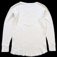 画像3: USA製 WEST COAST VAN CLUB 前V コットン サーマルシャツ ナチュラル M (3)