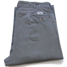 画像1: 90s メキシコ製 ポロ ラルフローレン ANDREW PANT ツータック コットン チノパン グレー w35 L32★316 (1)