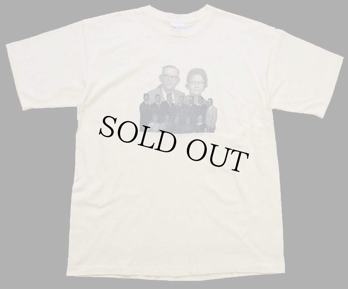 画像2: 90s USA製 MILLS FAMILY REUNION 1998 フォトプリント コットTシャツ 薄黄 L (2)