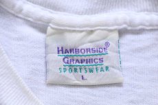 画像4: 90s USA製 HUMMINGBIRDS ハチドリ アート 染み込みプリント コットンTシャツ 白 L (4)