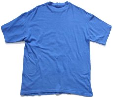 画像3: 90s USA製 UNITED STATES AIR FORCE ロゴ ひび割れプリント コットンTシャツ 青 L (3)