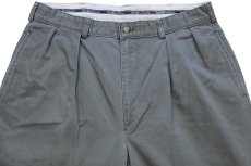 画像4: 90s メキシコ製 ポロ ラルフローレン ANDREW PANT ツータック コットン チノパン グレー w34 L36★319 (4)