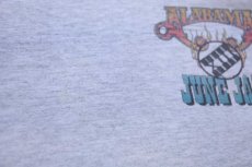 画像6: 90s USA製 ALABAMA JUNE JAM レイヤードネック&スリーブ コットンTシャツ 杢ライトグレー×黒 L (6)