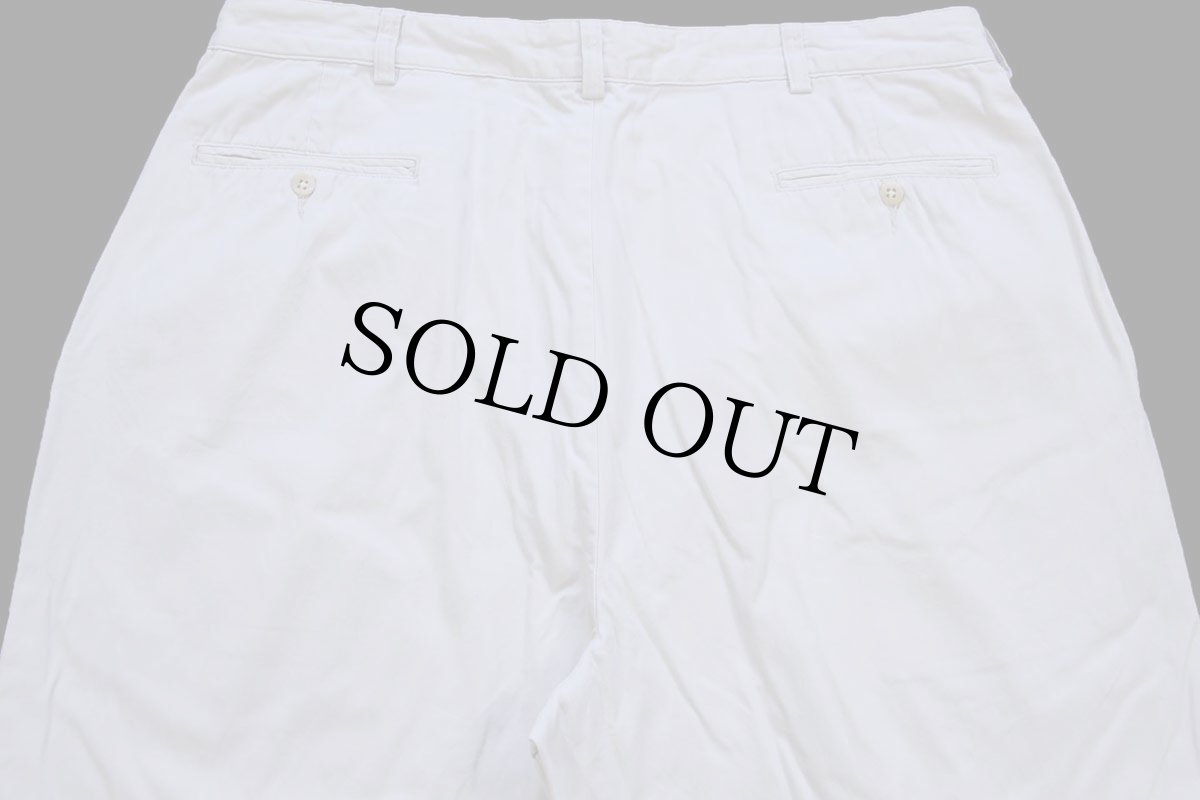 画像5: 90s ポロ ラルフローレン ツータック コットンパンツ ライトベージュ w38 L32★323 (5)
