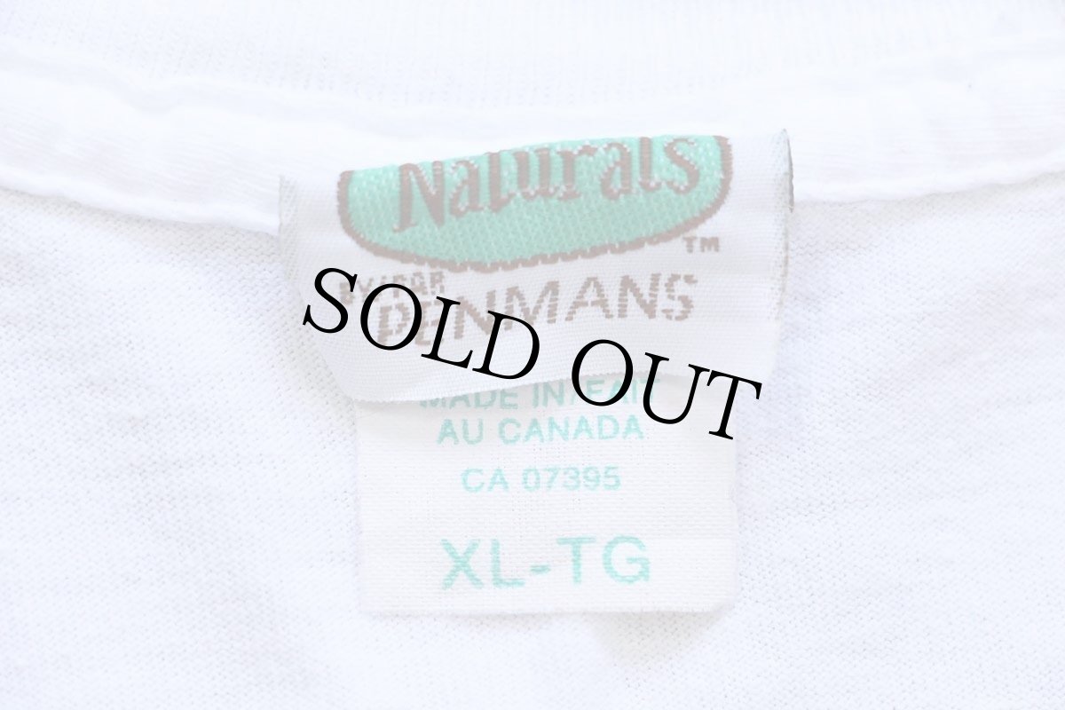 画像4: 90s カナダ製 GEORGE STREET ARTVARKS アンティーク アートフレーム 両面プリント コットンTシャツ 白 XL (4)