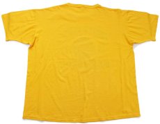 画像3: 90s USA製 RUSSELLラッセル FOURTH ANNUAL GATOR BLUE-GOLD GAME 三段中抜きプリント Tシャツ 濃黄 XXL★特大 (3)