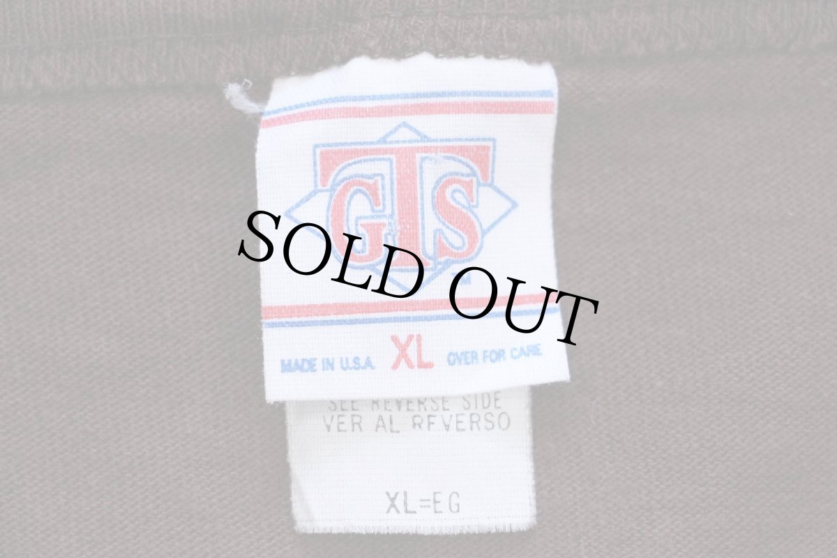 画像4: 90s USA製 NFL CLEVELAND BROWNS Vネック コットン フットボールTシャツ 焦げ茶 XL (4)