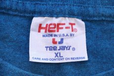 画像5: 90s USA製 Utah サボテン ネイティブ柄 アート 発泡プリント Tシャツ 青×紺 ミックス XL (5)